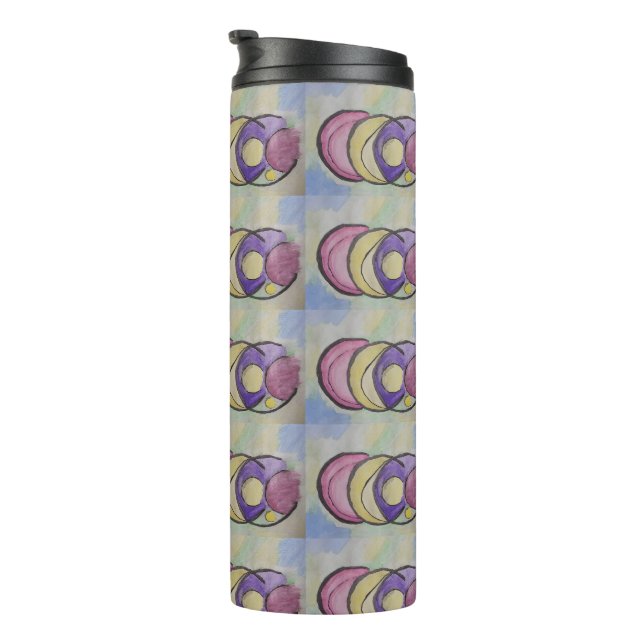 Planets Abstract Art Thermal Tumbler (Rotated Right)