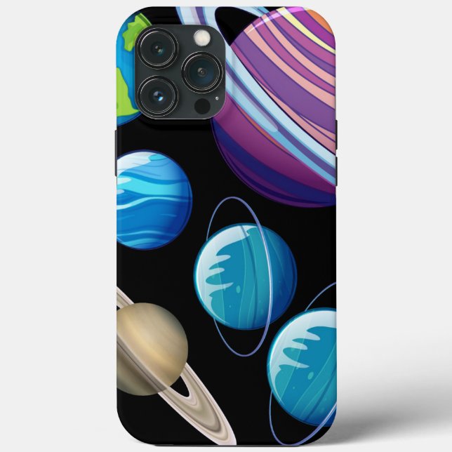 Planets and Rocket ships  Case-Mate iPhone Case (Back)