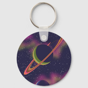 Planets and Stars Keychain