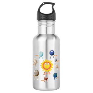 Planets and The Solar System 532 Ml Water Bottle