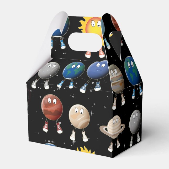 Planets and The Solar System Favor Box (Front Side)