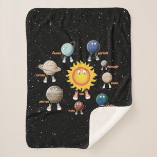 Planets and The Solar System Sherpa Blanket