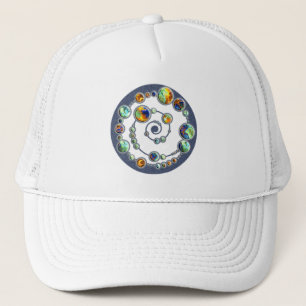 Planets crop circle formation + your backgr. colou trucker hat