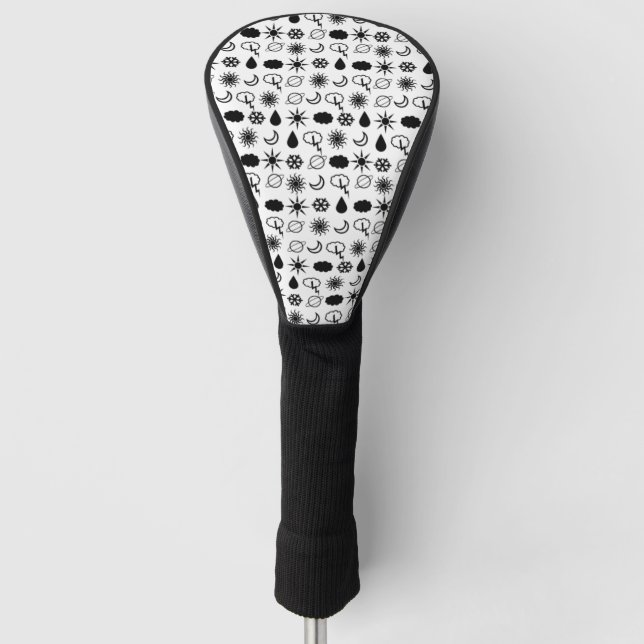 Planets Galaxy Universe Golf Head Cover (Front)