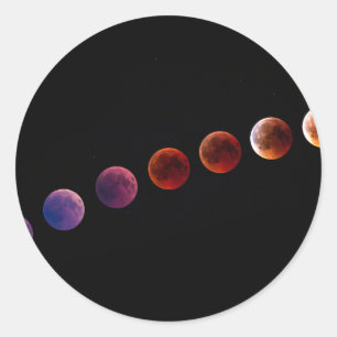 Planets in solar system like life classic round sticker