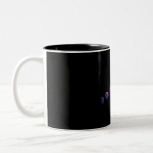 Planets in solar system like life Two-Tone coffee mug
