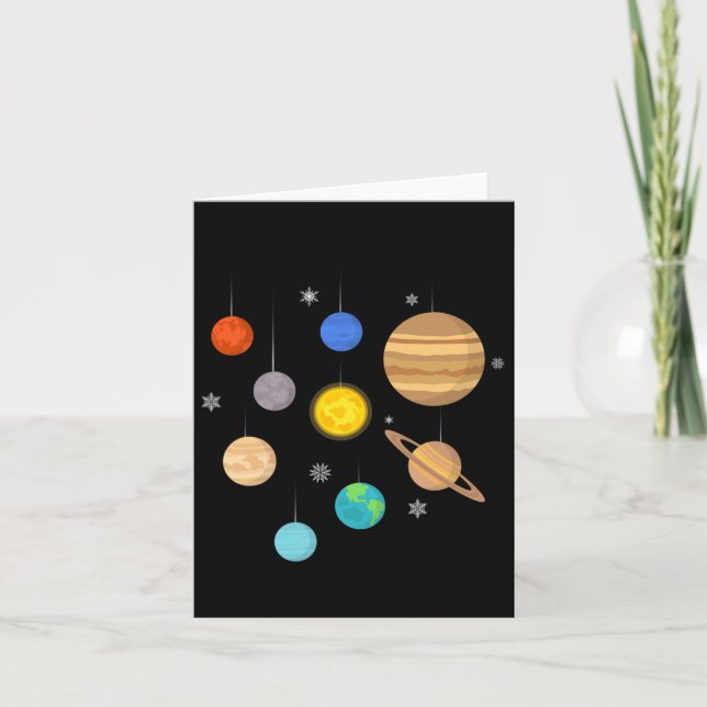 Planets In Space  Card (Front)