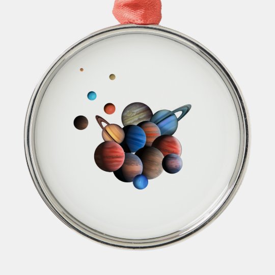 Planets Metal Ornament