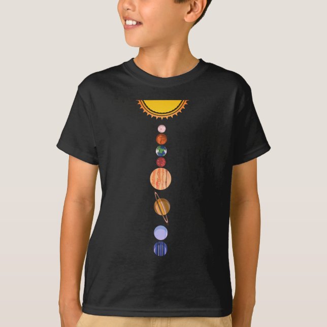 Planets of Solar System T-Shirt (Front)
