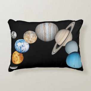 Planets of the solar system (Colour Changeable) Accent Pillow