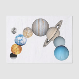 Planets of the solar system (Colour Changeable) Tissue Paper