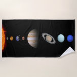 PLANETS OF THE SOLAR SYSTEM Custom Beach Towel<br><div class="desc">PLANETS OF THE SOLAR SYSTEM custom personalized fine art photography image. Customizable, editable, personalize with your own text.
FOR GREATEST CLARITY ON THE LARGEST SIZED PRODUCTS, THE IMAGE RESOLUTION HAS BEEN OPTIMIZED TO 300ppi WITH IMAGE SIZE AT 10, 000 PIXELS ON THE LONGEST SIDE.</div>