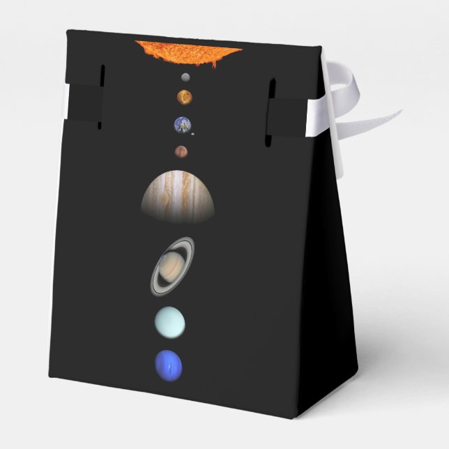 PLANETS OF THE SOLAR SYSTEM Favour Box (Back Side)