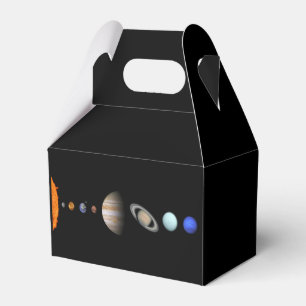PLANETS OF THE SOLAR SYSTEM Gable Favour Box