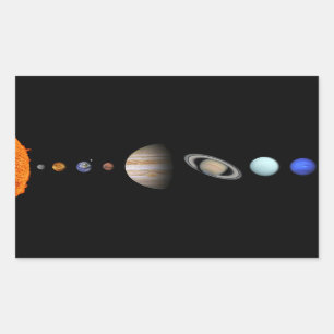 PLANETS OF THE SOLAR SYSTEM Large Stickers