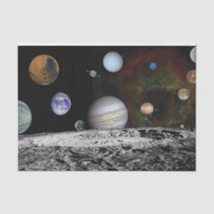 Planets of the solar system tissue paper