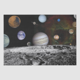Planets of the solar system tissue paper
