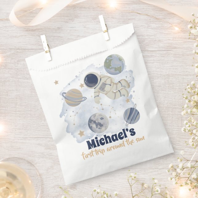 Planets Outer Space Galaxy Birthday Favour Bags (Clipped)