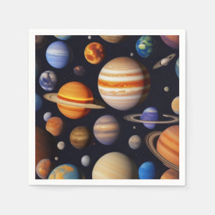 Planets Pattern Napkin