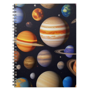 Planets Pattern Notebook