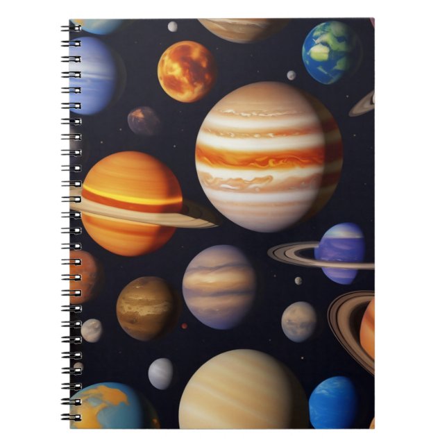 Planets Pattern Notebook (Front)