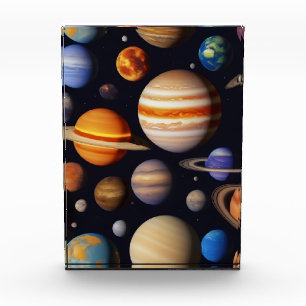 Planets Pattern Photo Block