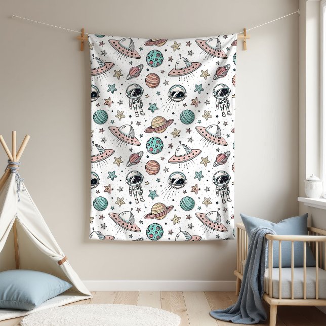 Planets & Rockets Blanket New Baby Boy Gift Idea (Planets & Rockets Blanket New Baby Boy Gift Idea)