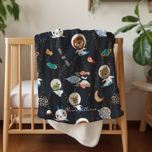 Planets Solar System Personalized Baby Sherpa Blanket (Creator Uploaded)