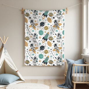 Planets & Stars Blanket Baby Boy Shower Gift
