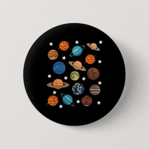 Planets Stars Moon Solar System Costume Halloween 2 Inch Round Button