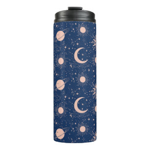 Planets & Stars Pattern Thermal Tumbler