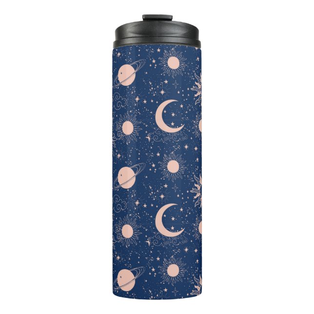 Planets & Stars Pattern Thermal Tumbler (Front)