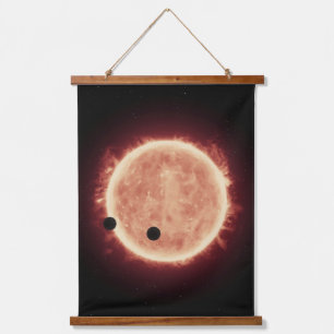 Planets Transiting Red Dwarf Star In Trappist-1 Hanging Tapestry