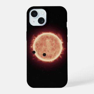 Planets Transiting Red Dwarf Star In Trappist-1 iPhone 15 Case