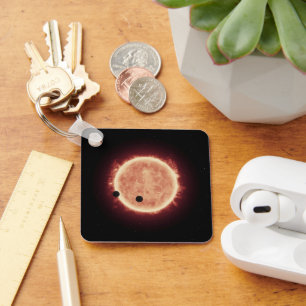 Planets Transiting Red Dwarf Star In Trappist-1 Keychain