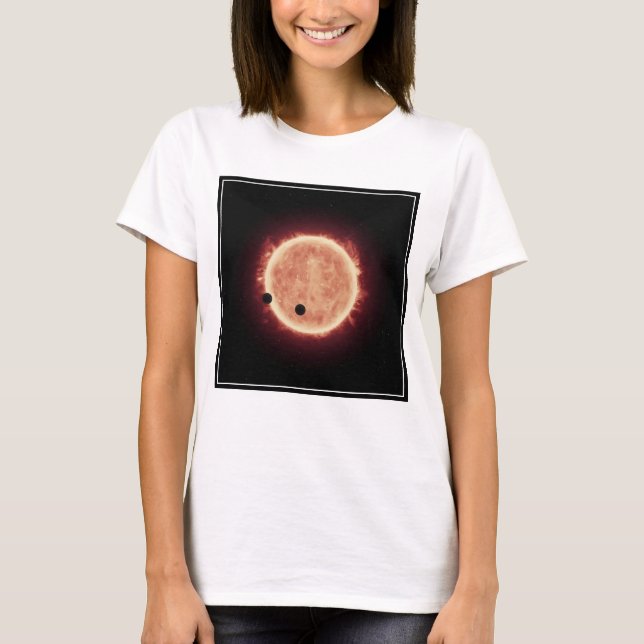 Planets Transiting Red Dwarf Star In Trappist-1 T-Shirt (Front)