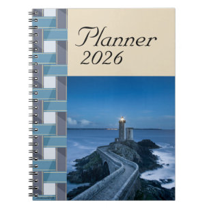 Planificateur 2026 Cahier Mer Bleue Sérène