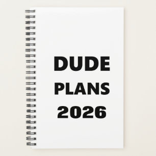 Planificateur 2026 pour hommes Dude Plans Police n