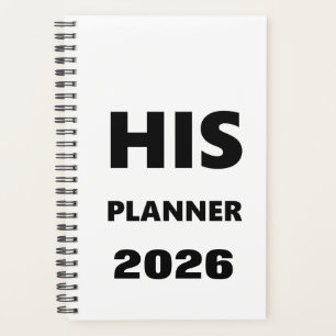 Planificateur 2026 pour hommes Son planificateur p