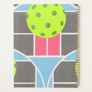 Planificateur à bordure festonnée de Pickleball mo