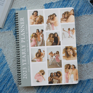 Planificateur annuel personnalisé à grille de phot