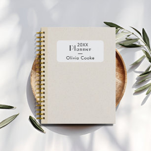 Planificateur Annuel Personnalisé Boho Avec Nom Pe