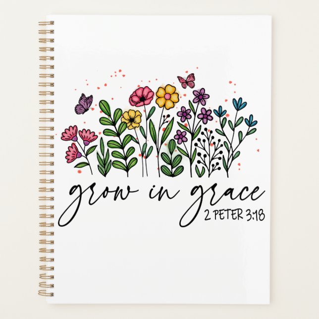 Planificateur avec couplet biblique (Devant)