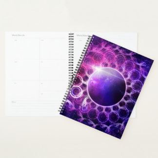 Planificateur avec une planète violette Rêve profo