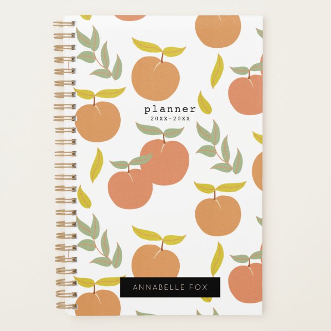 Planificateur blanc Motif de découpe rétro (Devant)