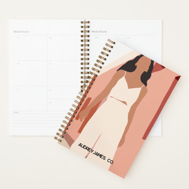 Planificateur Brown de chef fille (Devant avec enveloppe)