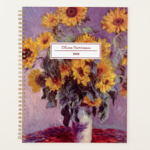 Planificateur Claude Monet Sunflowers 2024