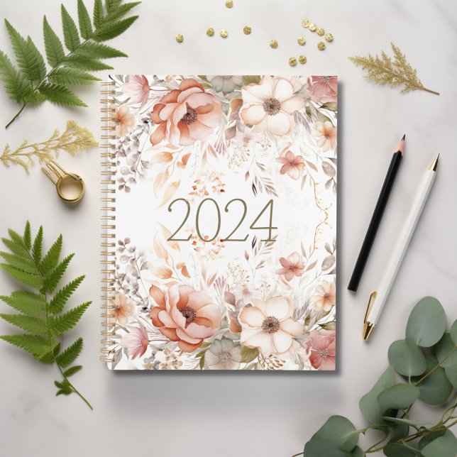 Planificateur d'aquarelle florale moderne (Modern Floral Planner)