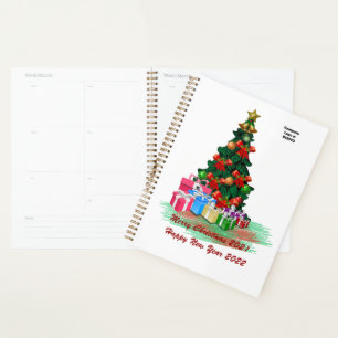 Planificateur d'arbre de Noël (blanc)