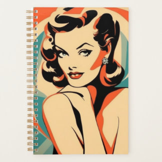 Planificateur d'art Poster vintage de mode élégant